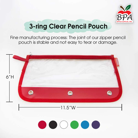 Bazic • Cartuchera "clear pouch"